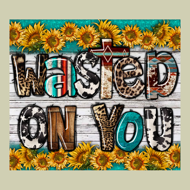 Western Wasted On You Heavy Core Tee by LillyAllenDesigns | Teevron
