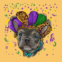 Mardi Gras French Bulldog Vintage Hoodie | Teevron