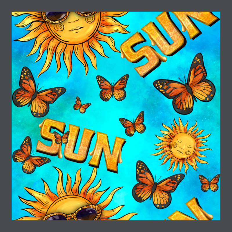Sun With Butterfly Seamless Pattern Zipper Hoodie by BundleAndBundleShop | Teevron