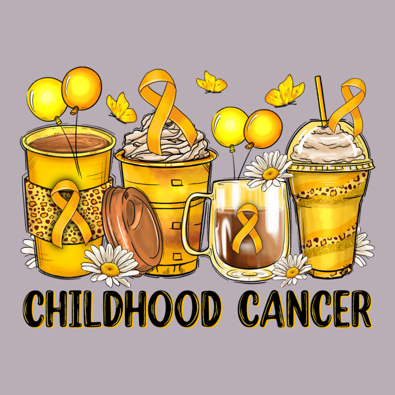 Childhood Cancer Coffee Cups Vintage Tee by Zillion Design Studio | Teevron