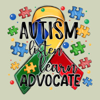 Autism Listen Learn Advocate Heavyweight Hoodie | Teevron