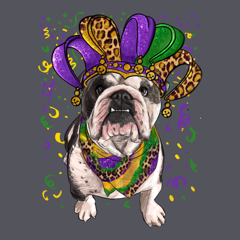 Mardi Gras Hat  English Bulldog Vintage Hoodie by RanaPortraitStore | Teevron