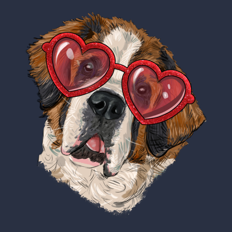 Saint Bernard With Love Glasses Heavyweight Sweatshirt by RanaPortraitStore | Teevron
