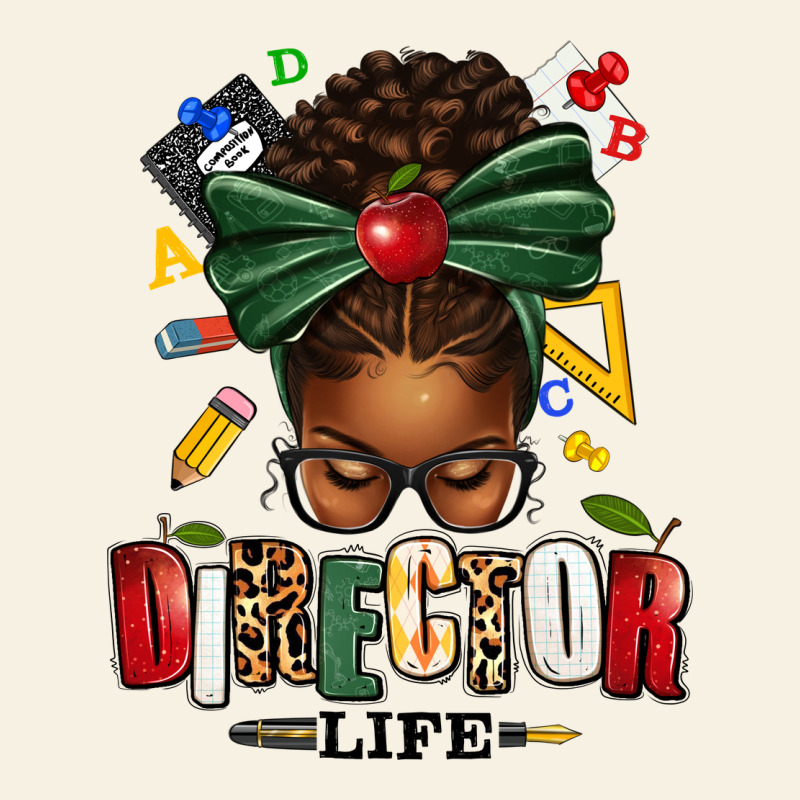 Director Life Afro Messy Bun Vintage Tee by texasbilliewilder | Teevron