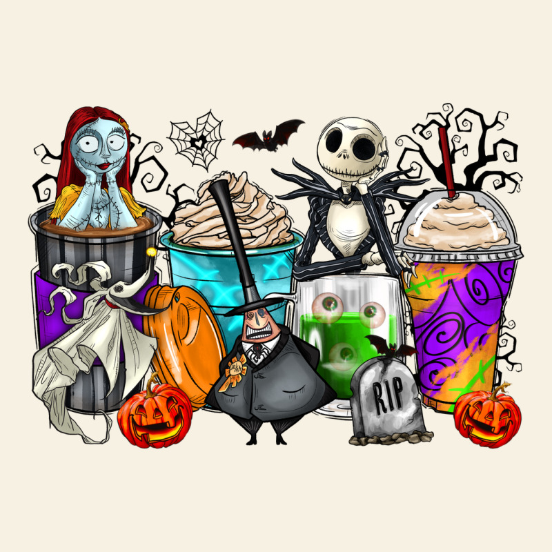 Halloween Cartoon Characters Coffee Cups Vintage Tee by Zillion Design Studio | Teevron