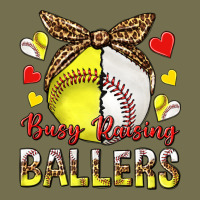 Busy Raising Ballers With Baseball And Softball Vintage Hoodie | Teevron