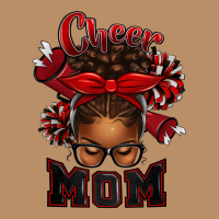 Cheer Mom Afro Messy Bun Vintage Hoodie | Teevron