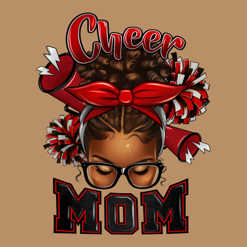 Cheer Mom Afro Messy Bun Vintage Hoodie by texasbilliewilder | Teevron
