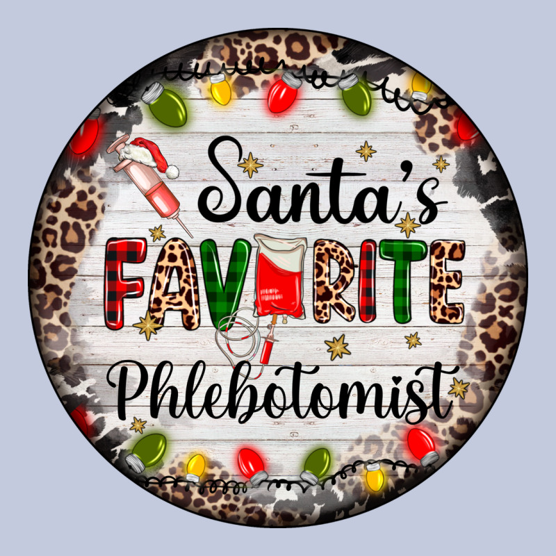 Christmas Santas Favorite Phlebotomist Light Long Sleeve Tee by AdoDesignShop | Teevron
