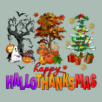 Happy Hallothanksmas Trees Classic Tee | Teevron