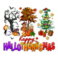 happy hallothanksmas trees | Teevron