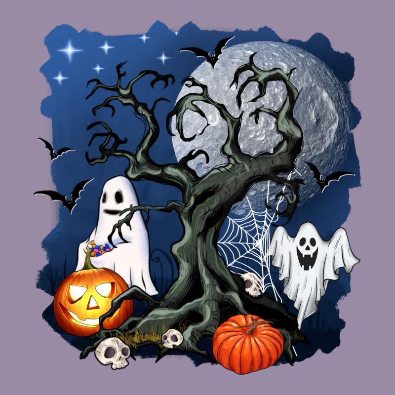Halloween Tree And Ghosts Classic Tee by AdoDesignShop | Teevron