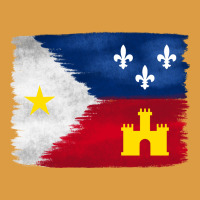Louisiana Flag Background Urban Heavy Tee | Teevron
