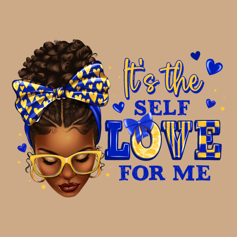 Sorority Colors Blue And Gold It's The Self Love F Vintage Hoodie by texasbilliewilder | Teevron