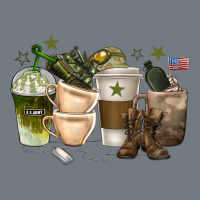 Coffee Cups Army Heavyweight Sweatshirt | Teevron