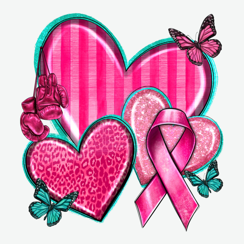 Breast Cancer Hearts Urban Heavy Tee by texasbilliewilder | Teevron