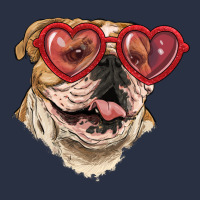 English Bulldog With Love Glass Heavyweight Sweatshirt | Teevron