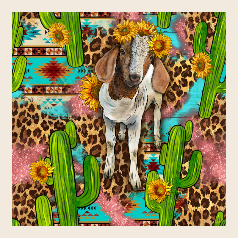 Western Boer Goat Seamless Pattern Zipper Hoodie by BundleAndBundleShop | Teevron