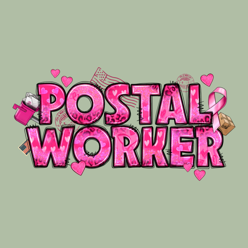 Breast Cancer Postal Worker Urban Heavy Tee by texasbilliewilder | Teevron
