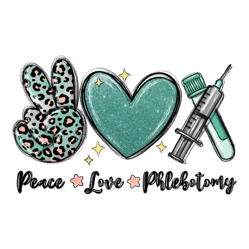 Peace Love Phlebotomy Heavyweight Hoodie by MaliasSmallBusiness | Teevron