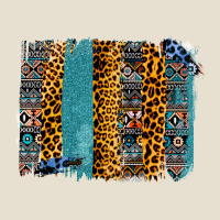 Aztec Leopard Glitter Brushstrokes Urban Hoodie | Teevron