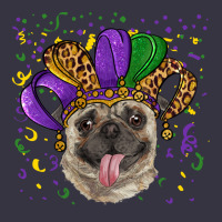Mardi Gras Hat Pug Vintage Hoodie | Teevron