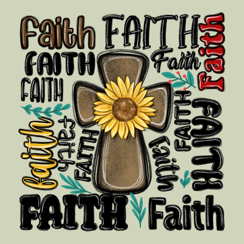 Faith Cross Heavyweight Hoodie by MaliasSmallBusiness | Teevron