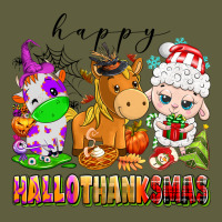 Happy Hallothanksmas Farm Animals Vintage Tee | Teevron