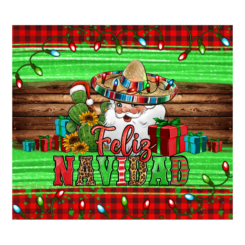 Feliz Navidad Spanish Christmas Santa Tumbler Zipper Hoodie by Jasminsmagicworld | Teevron