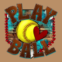 Play Ball Softball Vintage Hoodie | Teevron