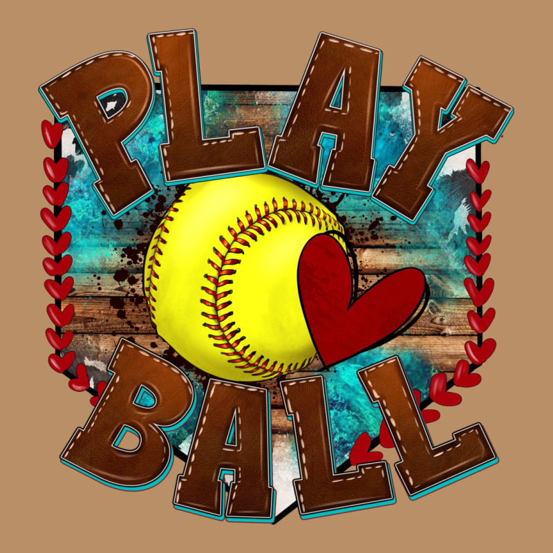 Play Ball Softball Vintage Hoodie by texasbilliewilder | Teevron