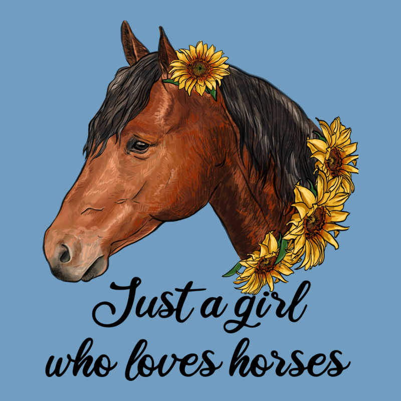 Just A Girl Who Loves Horses Urban Heavy Tee by RanaPortraitStore | Teevron