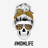 Glitter Patterned Leopard Mom Skull Urban Hoodie | Teevron