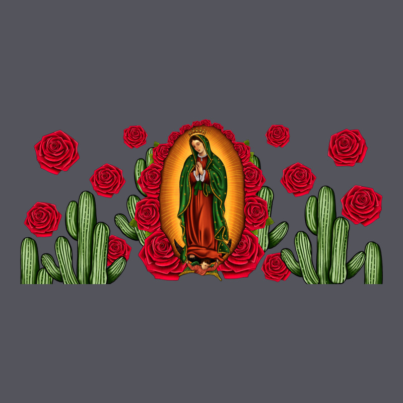 Lady Of Guadalupe Cactus Rose Vintage Hoodie by JahusDesignShop | Teevron