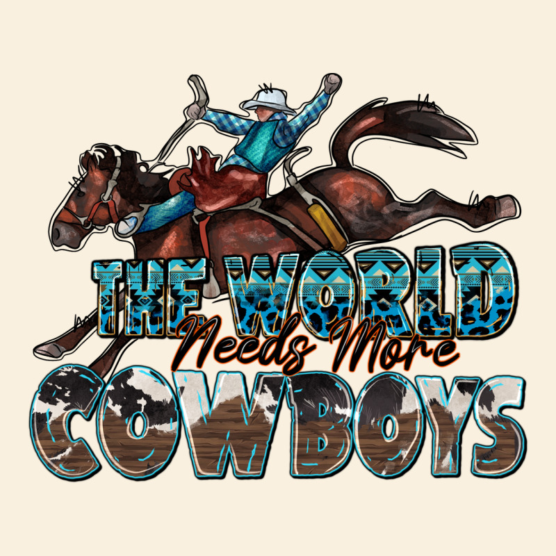 The World Needs More Cowboys Vintage Hoodie by Zillion Design Studio | Teevron
