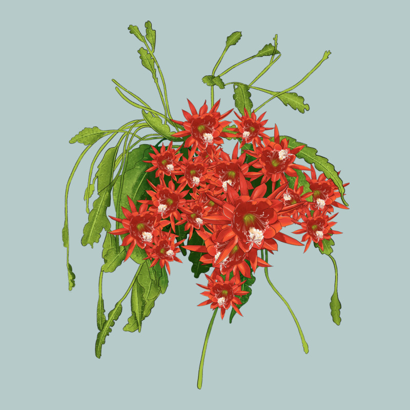 Red Orchid Cactus Heavy Core Tee by LillyAllenDesigns | Teevron