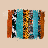 Western Leopard Glitter Aztec Cowhide Pattern Brushstroke Urban Hoodie | Teevron