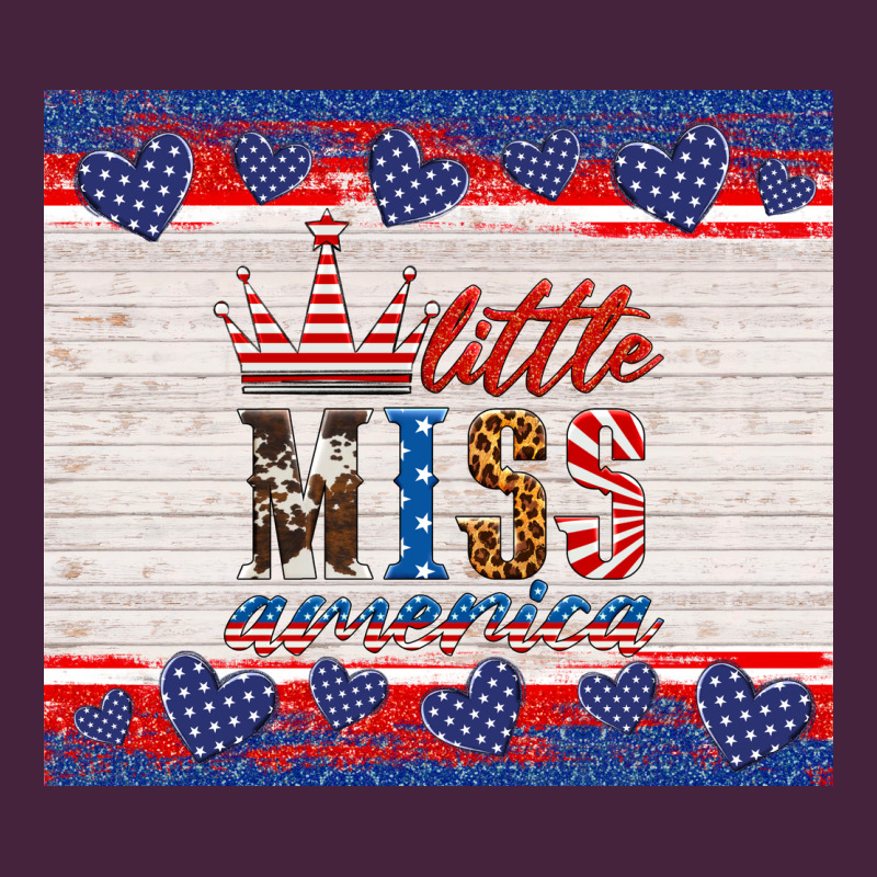 4th Of July Little Miss America Long Sleeve Tee by HRA Design Shop | Teevron