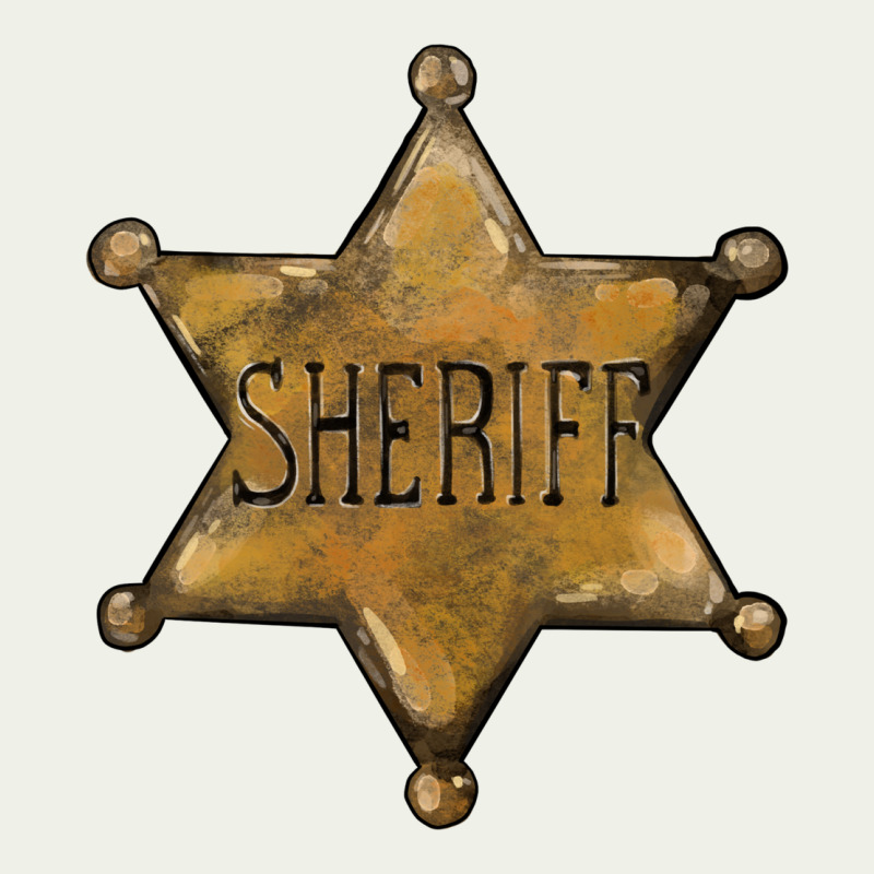 Sheriff Star Urban Heavy Tee by BarkalooDesign | Teevron