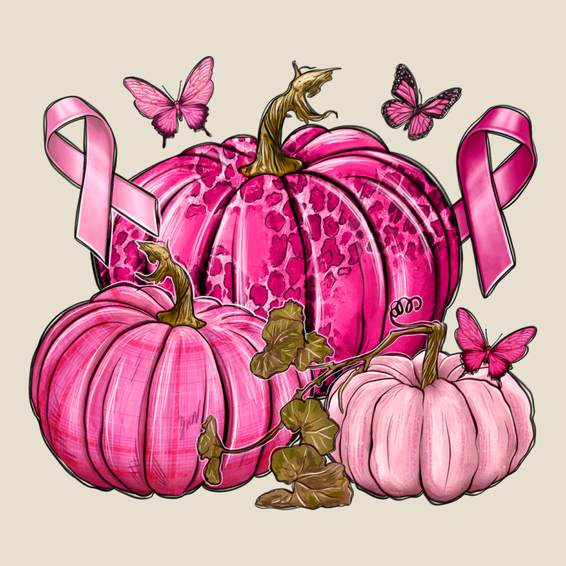 Breast Cancer We Wear Pink With Pumpkin And Ribbon Urban Heavy Tee by texasbilliewilder | Teevron