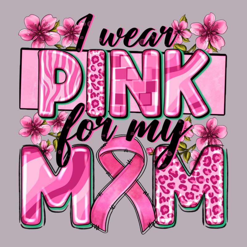 I Wear Pink For My Mom Vintage Tee by Zillion Design Studio | Teevron