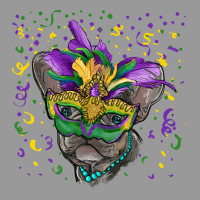Mardi Gras Mask French Bulldog Vintage Hoodie | Teevron
