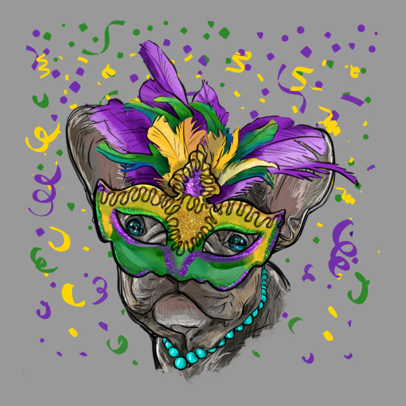 Mardi Gras Mask French Bulldog Vintage Hoodie by RanaPortraitStore | Teevron