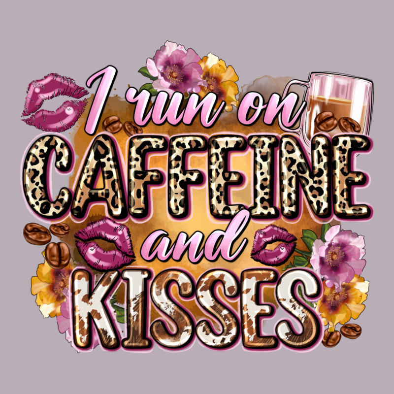 I Run On Caffeine And Kisses Vintage Tee by Zillion Design Studio | Teevron