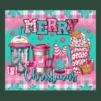 Merry Christmas Pink Coffee Zipper Hoodie | Teevron