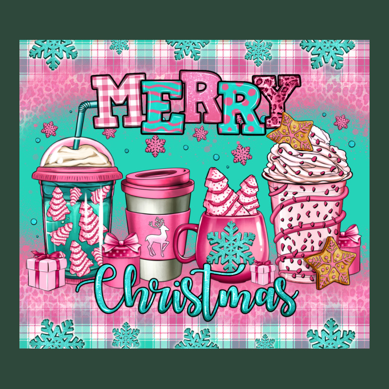 Merry Christmas Pink Coffee Zipper Hoodie by Jasminsmagicworld | Teevron