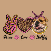 Peace Love Bulldog Vintage Tee | Teevron
