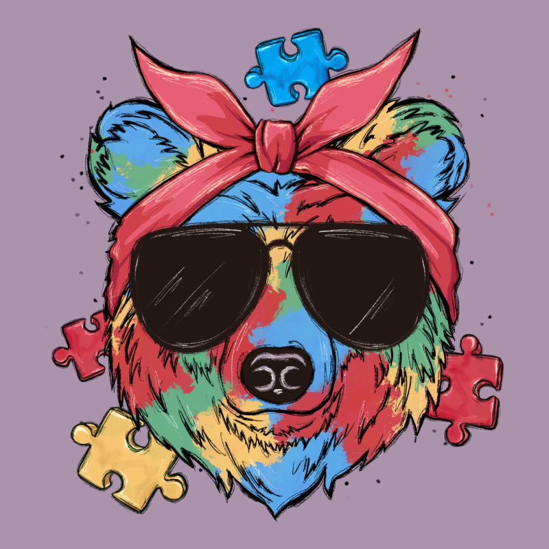 Autism Awareness Bear Heavyweight Hoodie by MaliasSmallBusiness | Teevron