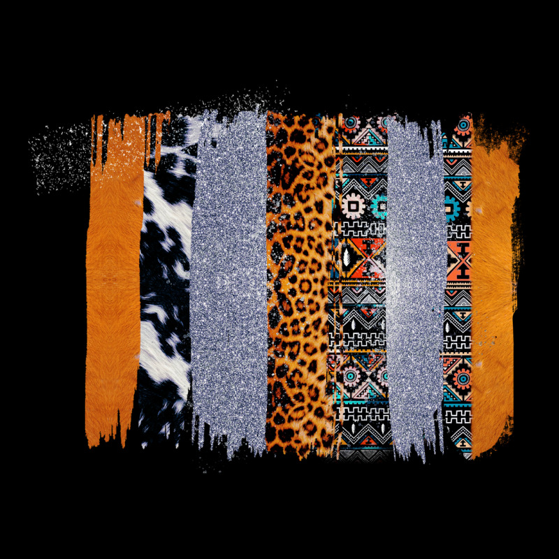 Western Cowhide Glitter Aztec Leopard Pattern Brushstroke Urban Hoodie by Bettercallsaul | Teevron