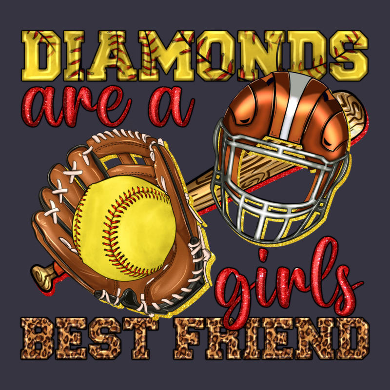 Diamonds Are A Girls Best Friend Softball Vintage Hoodie by texasbilliewilder | Teevron